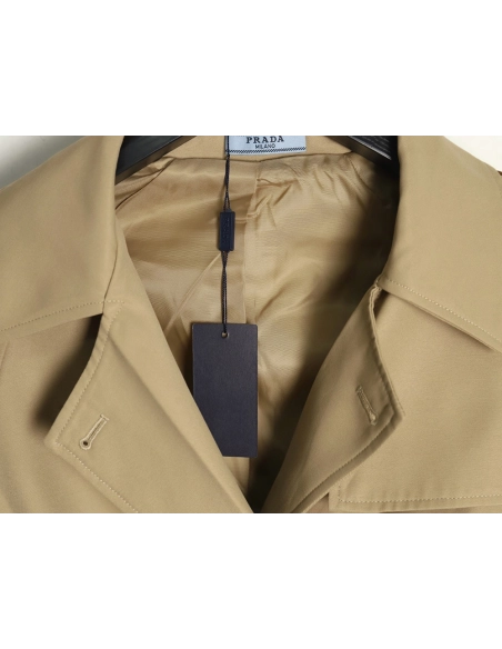 Prada Jacket,Jacket,Clothing,Buy Cheap Discount Prada corseted short belted trench coat