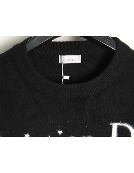 Dior in low price trust seller,in low price trust seller,Clothing,Buy Cheap Discount Dior signature letter crew neck sweater