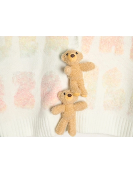 13De Marzo Sweater,in low price trust seller,Clothing,Buy Cheap Discount 13De Marzo Bear Cardigan Sweater