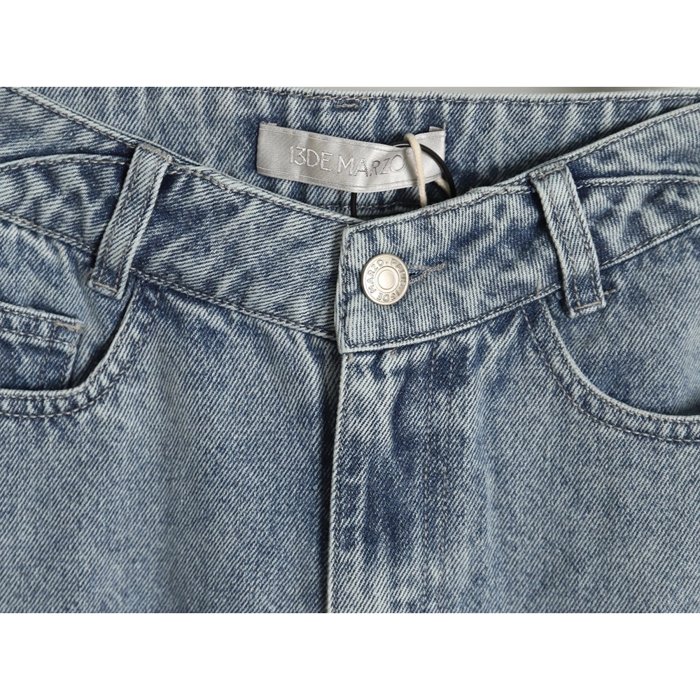 13De Marzo Jeans,CASUAL PANTS,Clothing,Buy Cheap Discount 13De Marzo Bear High Rise Wide Leg Jeans