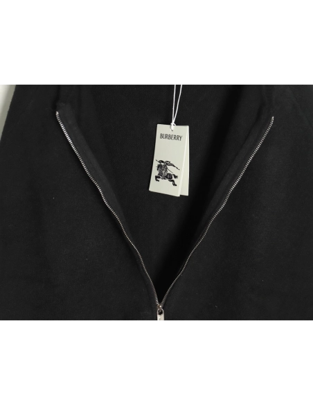 Burberry Jacket,Jacket,Clothing,Buy Cheap Discount Burberry hem Bshaped shield zipper sweater jacket