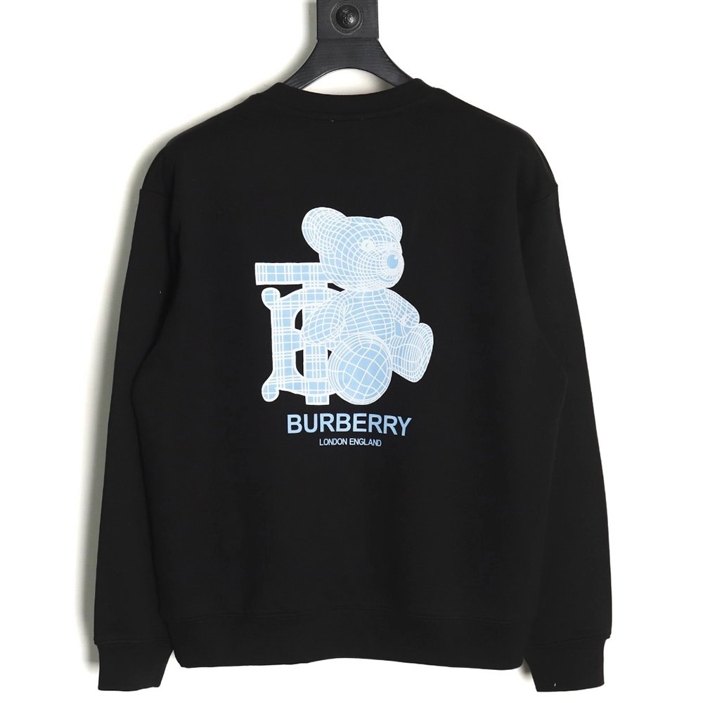 Burberry in low price trust seller,in low price trust seller,Clothing,Buy Cheap Discount Burberry back blue bear print crew neck