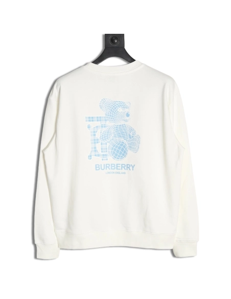 Burberry in low price trust seller,in low price trust seller,Clothing,Buy Cheap Discount Burberry back blue bear print crew neck