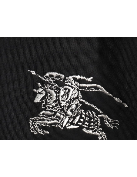 Burberry in low price trust seller,in low price trust seller,Clothing,Buy Cheap Discount Burberry hem embroidered war horse crew