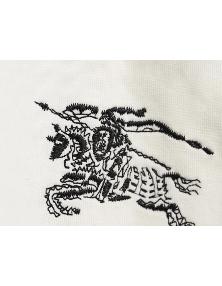 Burberry in low price trust seller,in low price trust seller,Clothing,Buy Cheap Discount Burberry hem embroidered war horse crew