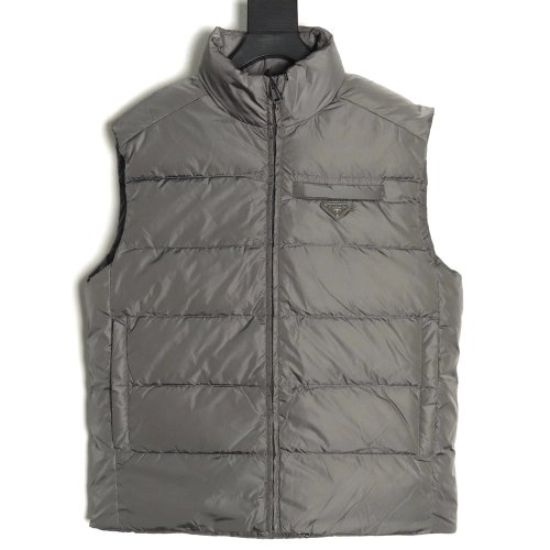Prada Jacket,Jacket,Clothing,Buy Cheap Discount Prada classic triangle logo down vest