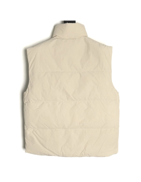 Prada Jacket,Jacket,Clothing,Buy Cheap Discount Prada Apricot Triangle Logo Down Vest