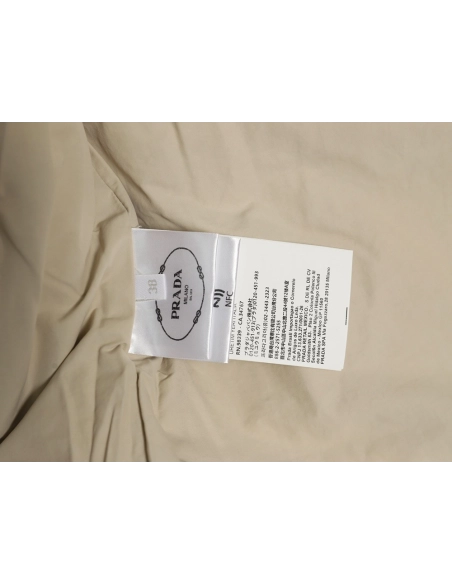 Prada Jacket,Jacket,Clothing,Buy Cheap Discount Prada Apricot Triangle Logo Down Vest