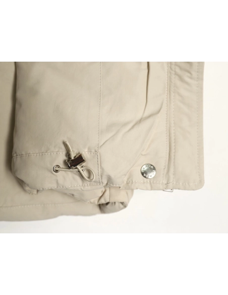 Prada Jacket,Jacket,Clothing,Buy Cheap Discount Prada Apricot Triangle Logo Down Vest