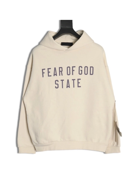Fear of God Hoodie,Hoodie,Clothing,Buy Cheap Discount Fear of God Lettering Print Long Sleeve Hoodie