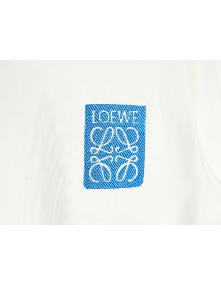 Loewe in low price trust seller,in low price trust seller,Clothing,Buy Cheap Discount Loewe twill logo crewneck in low price tru