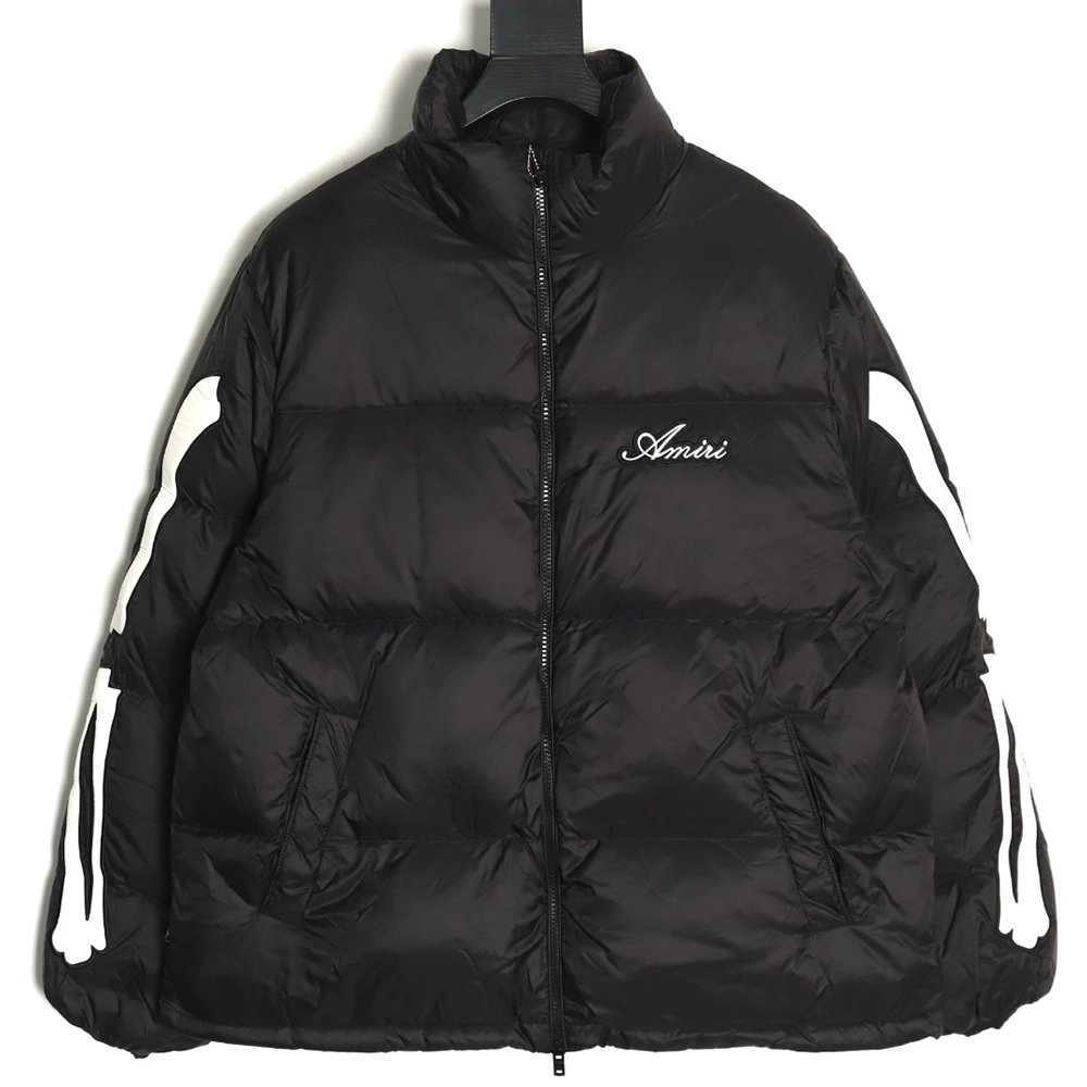 Amiri Jacket,Jacket,Clothing,Buy Cheap Discount Amiri bone sleeve embroidered down jacket