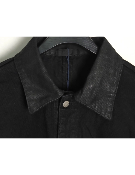 Prada Jacket,Jacket,Clothing,Buy Cheap Discount Prada Logo coated denim jacket