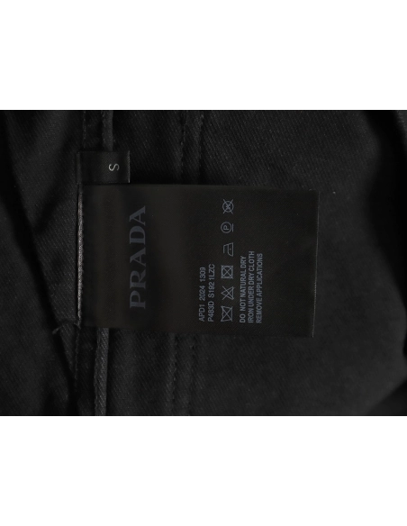 Prada Jacket,Jacket,Clothing,Buy Cheap Discount Prada Logo coated denim jacket