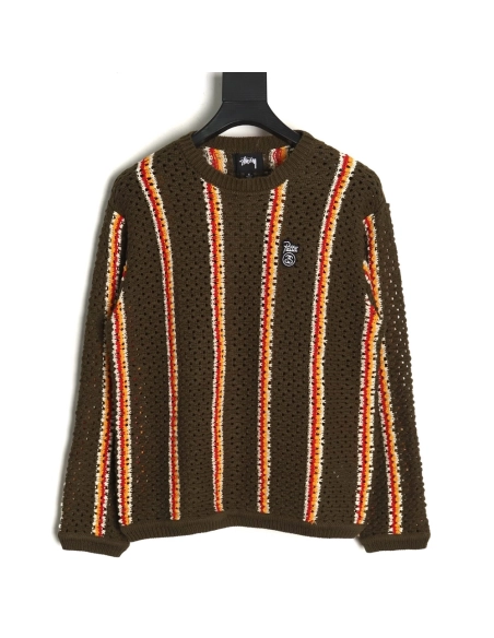 Stussy in low price trust seller,in low price trust seller,Clothing,Buy Cheap Discount Stussy Patta Logo Stripe Loose Crewneck S