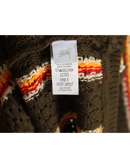 Stussy in low price trust seller,in low price trust seller,Clothing,Buy Cheap Discount Stussy Patta Logo Stripe Loose Crewneck S