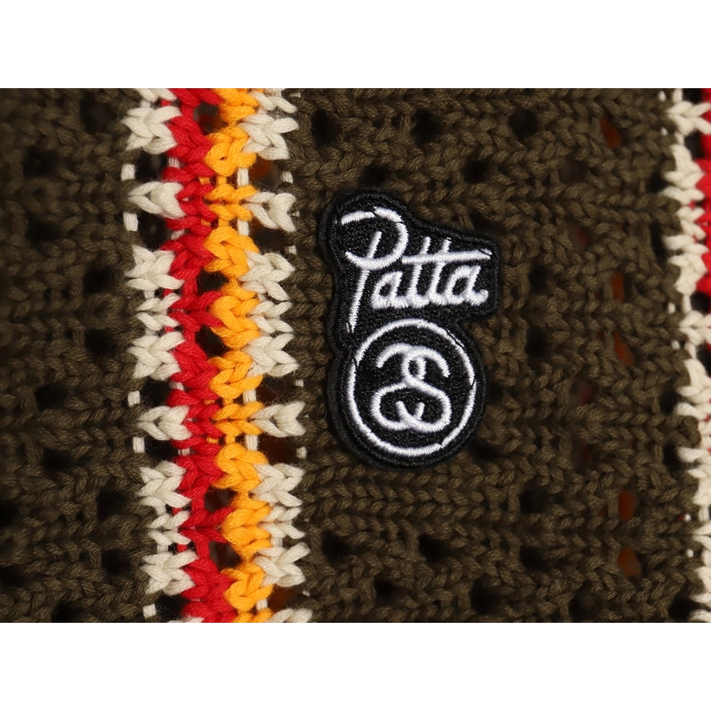 Stussy in low price trust seller,in low price trust seller,Clothing,Buy Cheap Discount Stussy Patta Logo Stripe Loose Crewneck S