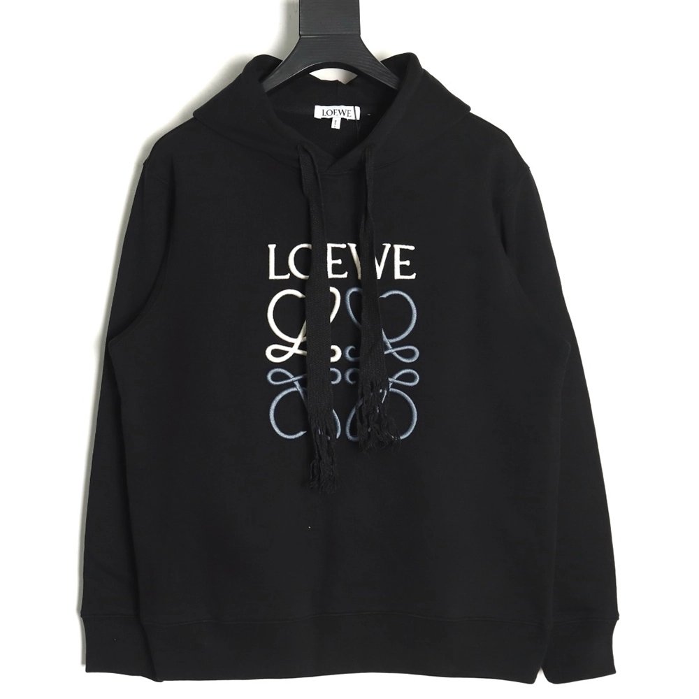 Loewe Hoodie,Hoodie,Clothing,Buy Cheap Discount Loewe Colorblock 3D Embroidered Hoodie