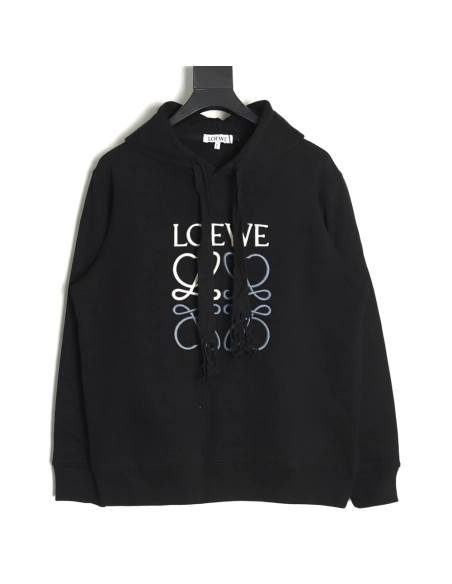 Loewe Hoodie,Hoodie,Clothing,Buy Cheap Discount Loewe Colorblock 3D Embroidered Hoodie