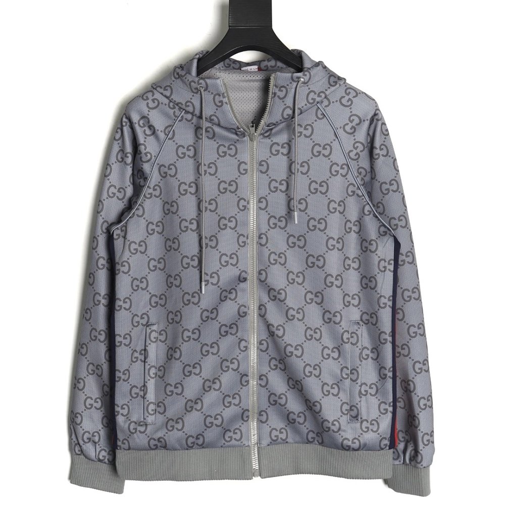 Gucci Jacket,Jacket,Clothing,Buy Cheap Discount Gucci all over double G jacquard webbing hooded jacket