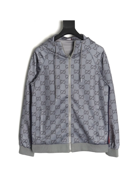 Gucci Jacket,Jacket,Clothing,Buy Cheap Discount Gucci all over double G jacquard webbing hooded jacket