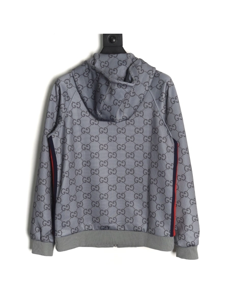 Gucci Jacket,Jacket,Clothing,Buy Cheap Discount Gucci all over double G jacquard webbing hooded jacket