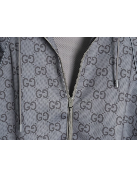 Gucci Jacket,Jacket,Clothing,Buy Cheap Discount Gucci all over double G jacquard webbing hooded jacket