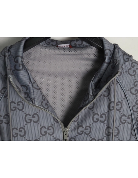 Gucci Jacket,Jacket,Clothing,Buy Cheap Discount Gucci all over double G jacquard webbing hooded jacket