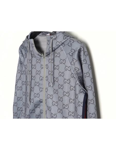 Gucci Jacket,Jacket,Clothing,Buy Cheap Discount Gucci all over double G jacquard webbing hooded jacket