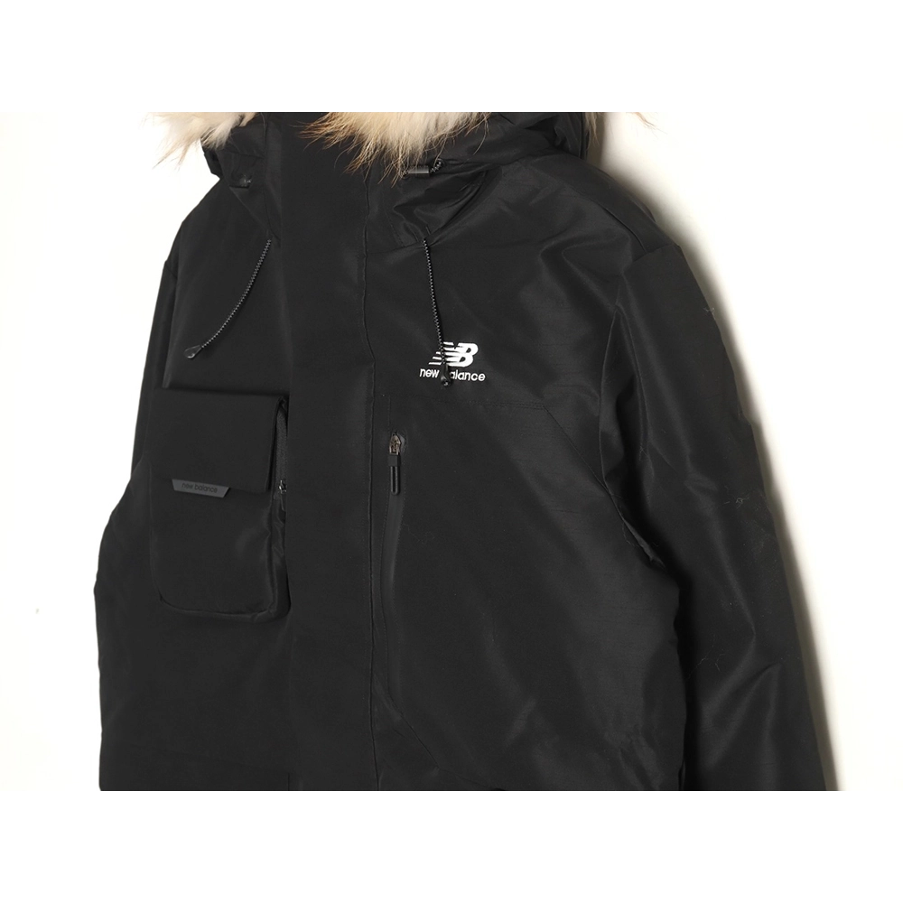 New Balance Jacket,Jacket,Clothing,Buy Cheap Discount New Balance midlength fourpocket large fur collar down jacket
