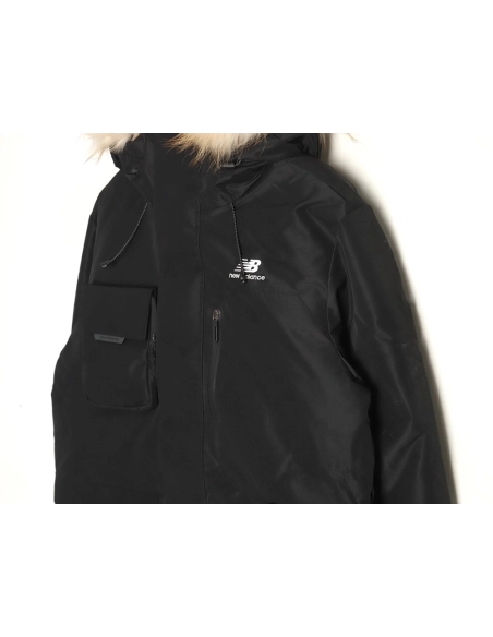 New Balance Jacket,Jacket,Clothing,Buy Cheap Discount New Balance midlength fourpocket large fur collar down jacket