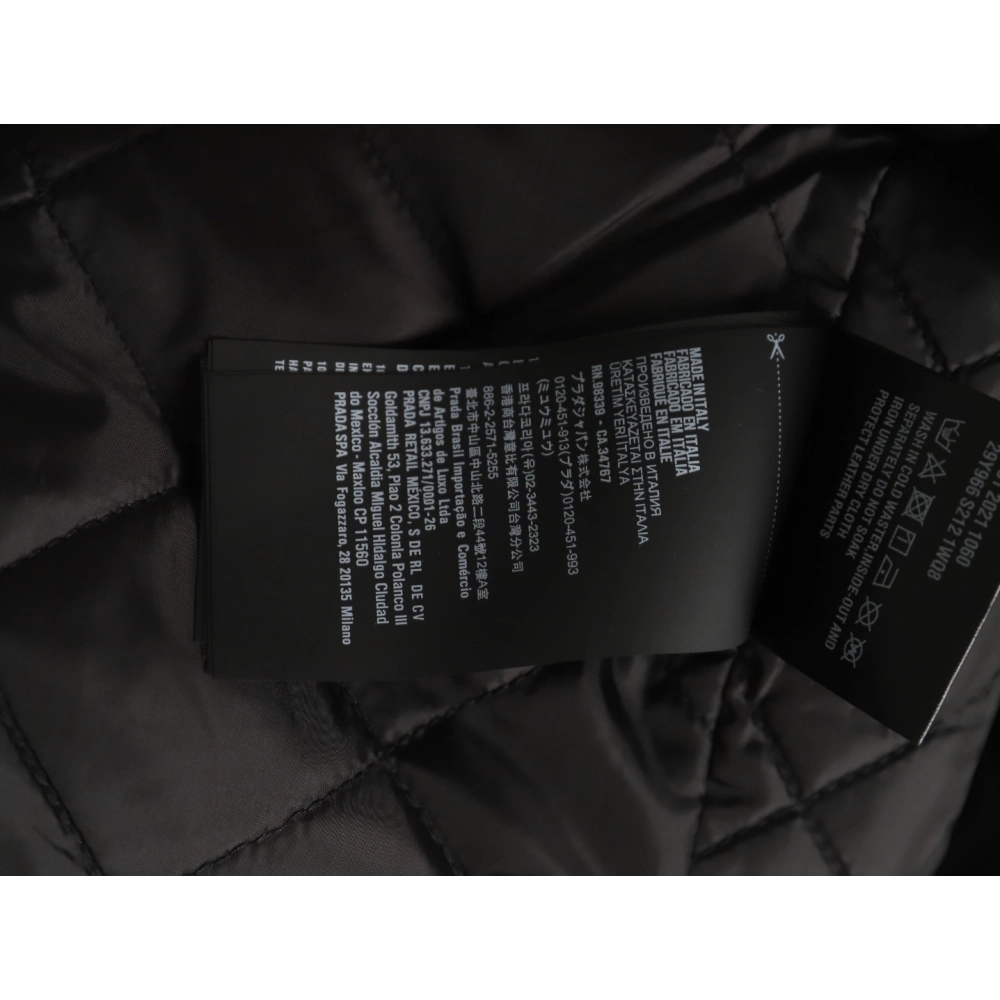 Prada Jacket,Jacket,Clothing,Buy Cheap Discount Prada triangle logo nylon lapel jacket