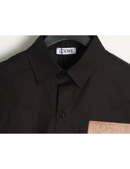 Loewe Shirt,Shirt,Clothing,Buy Cheap Discount Loewe leather logo pocket shirt