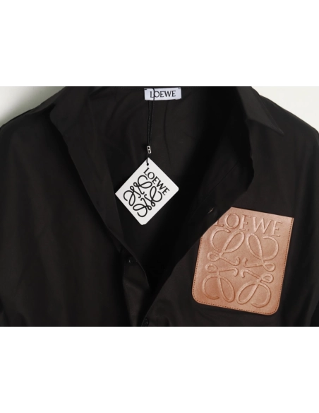 Loewe Shirt,Shirt,Clothing,Buy Cheap Discount Loewe leather logo pocket shirt