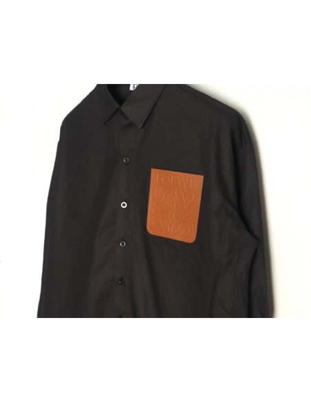 Loewe Shirt,Shirt,Clothing,Buy Cheap Discount Loewe leather logo pocket shirt
