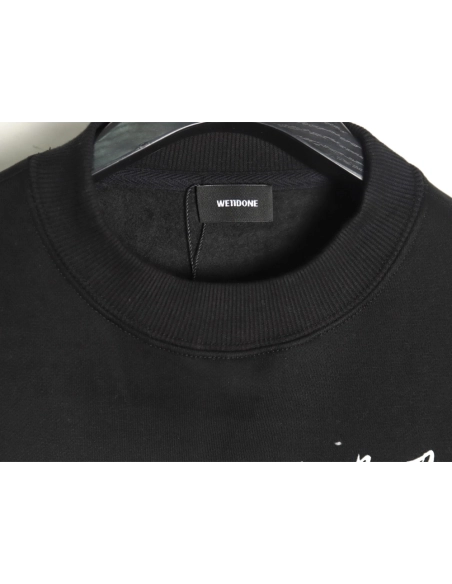 We11done in low price trust seller,in low price trust seller,Clothing,Buy Cheap Discount We11 Done Sanskrit letter crew neck in 