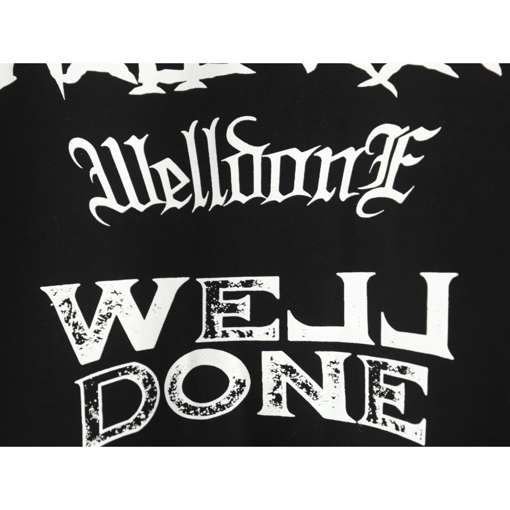 We11done in low price trust seller,in low price trust seller,Clothing,Buy Cheap Discount We11 Done Sanskrit letter crew neck in 