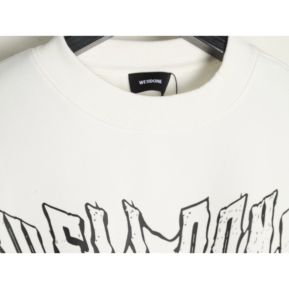We11done in low price trust seller,in low price trust seller,Clothing,Buy Cheap Discount We11 Done Sanskrit letter crew neck in 