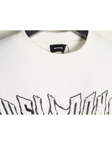 We11done in low price trust seller,in low price trust seller,Clothing,Buy Cheap Discount We11 Done Sanskrit letter crew neck in 