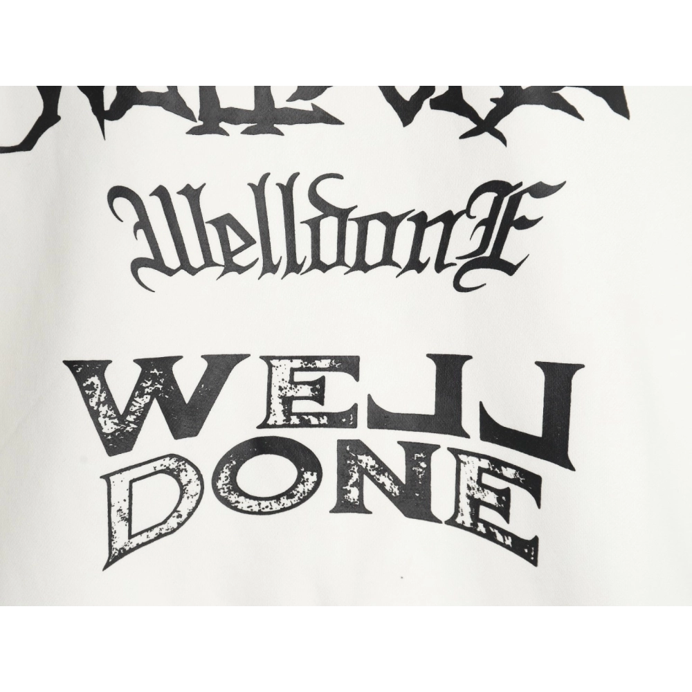 We11done in low price trust seller,in low price trust seller,Clothing,Buy Cheap Discount We11 Done Sanskrit letter crew neck in 