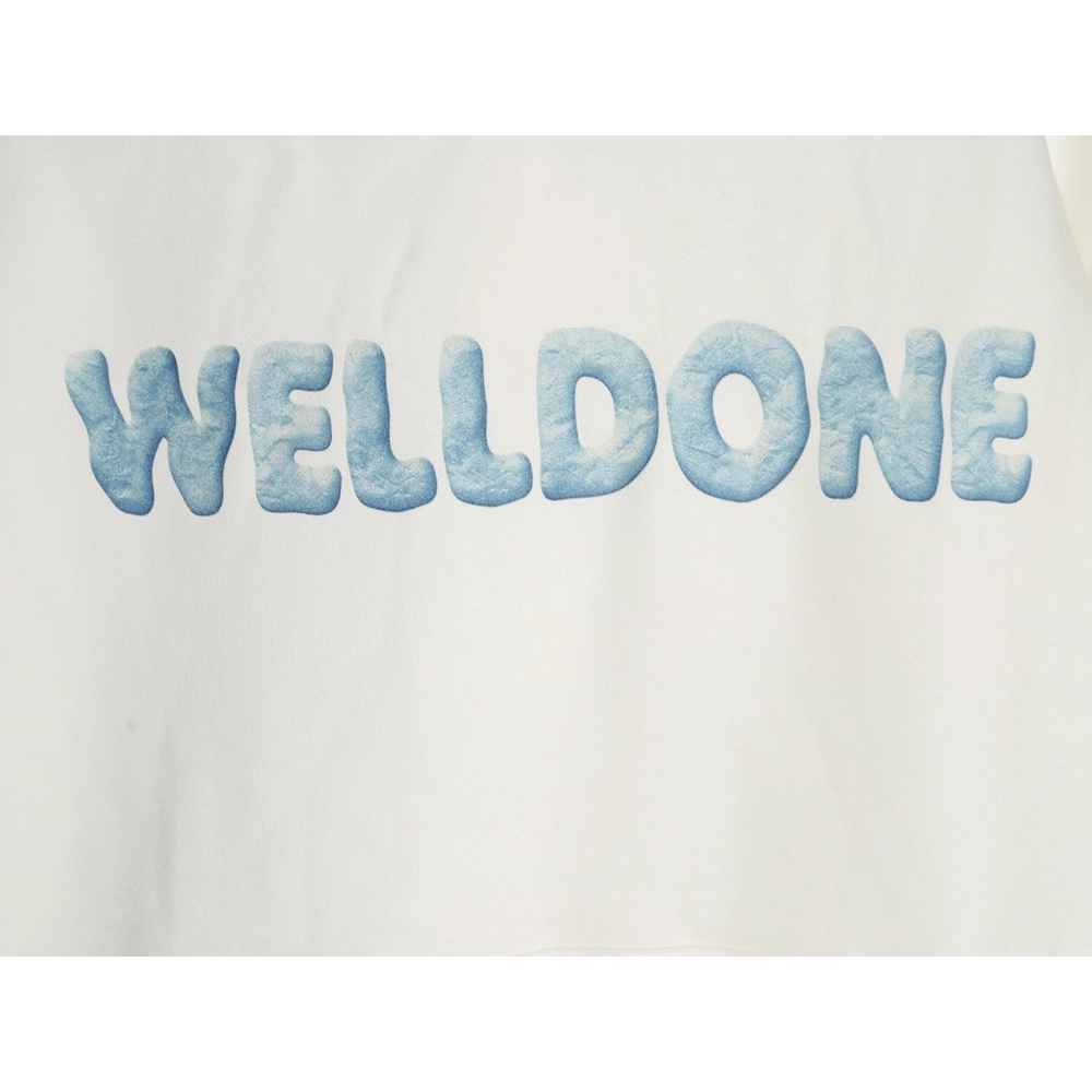We11done Hoodie,Hoodie,Clothing,Buy Cheap Discount We11 Done wrinkled leather lettering hoodie