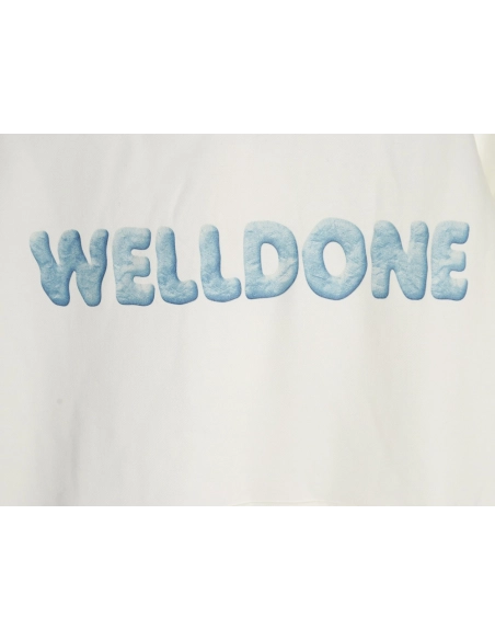 We11done Hoodie,Hoodie,Clothing,Buy Cheap Discount We11 Done wrinkled leather lettering hoodie