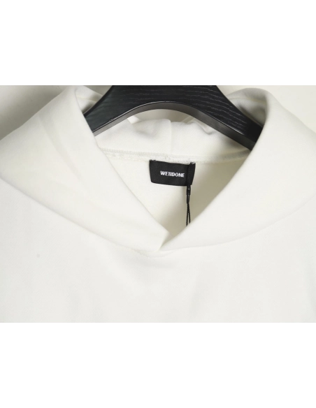 We11done Hoodie,Hoodie,Clothing,Buy Cheap Discount We11 Done wrinkled leather lettering hoodie