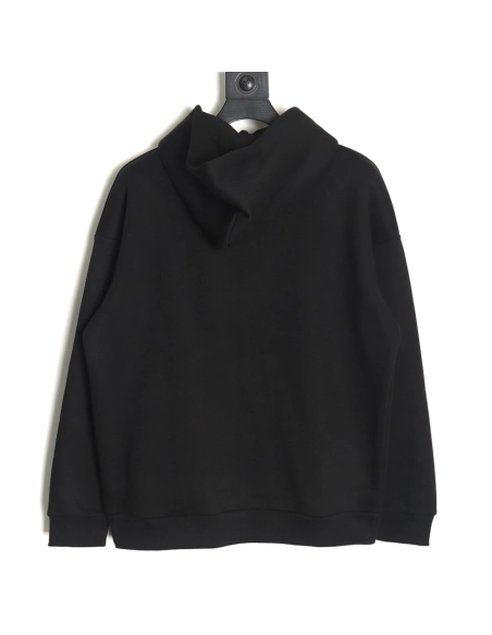 We11done Hoodie,Hoodie,Clothing,Buy Cheap Discount We11 Done wrinkled leather lettering hoodie