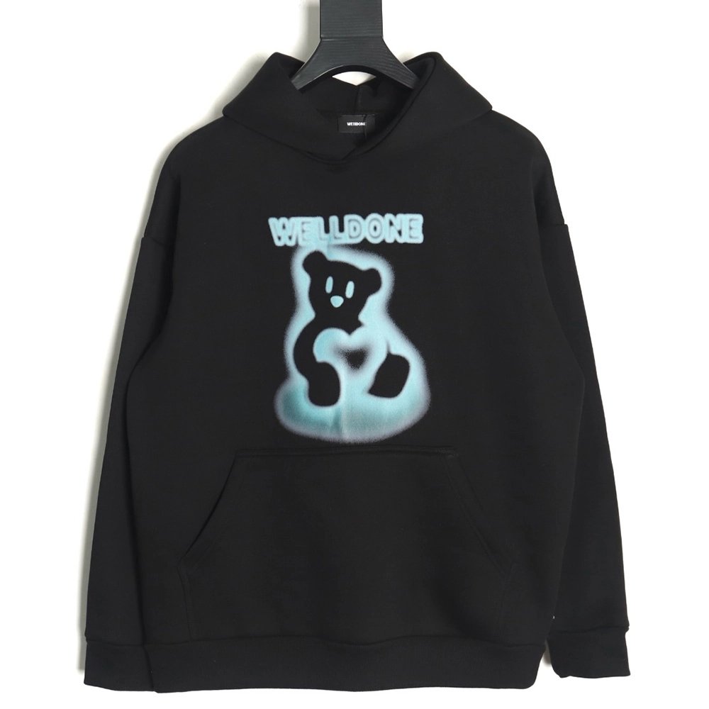 We11done Hoodie,Hoodie,Clothing,Buy Cheap Discount We11 Done Blurry Bear Hoodie