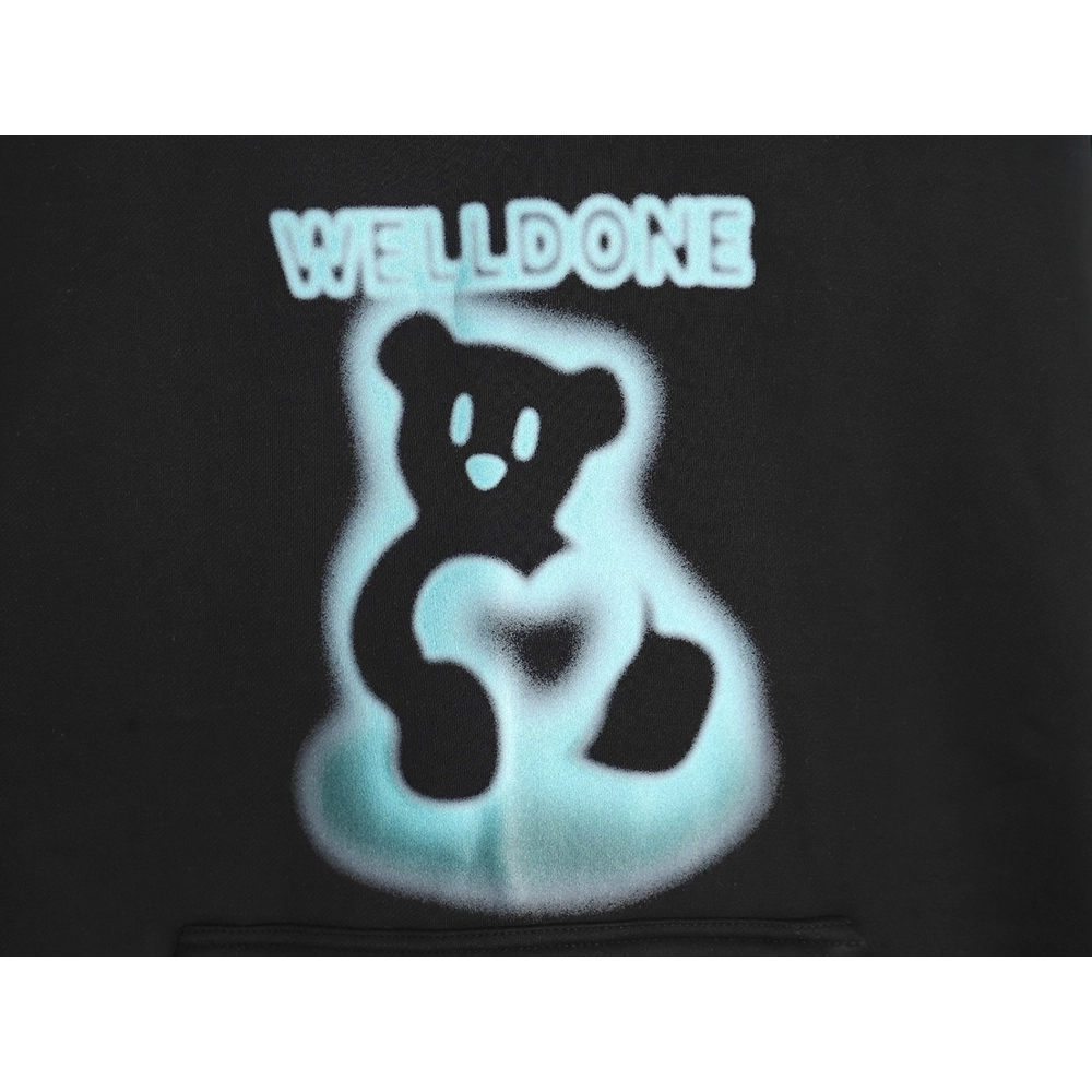 We11done Hoodie,Hoodie,Clothing,Buy Cheap Discount We11 Done Blurry Bear Hoodie