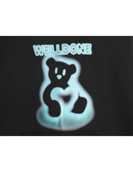 We11done Hoodie,Hoodie,Clothing,Buy Cheap Discount We11 Done Blurry Bear Hoodie