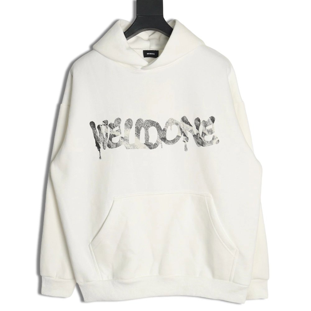 We11done Hoodie,Hoodie,Clothing,Buy Cheap Discount We11 Done splash lettering in low price trust seller hoodie