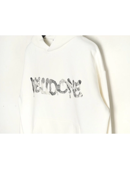 We11done Hoodie,Hoodie,Clothing,Buy Cheap Discount We11 Done splash lettering in low price trust seller hoodie