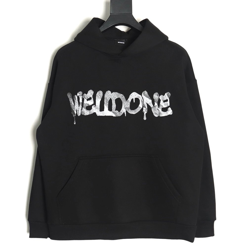 We11done Hoodie,Hoodie,Clothing,Buy Cheap Discount We11 Done splash lettering in low price trust seller hoodie